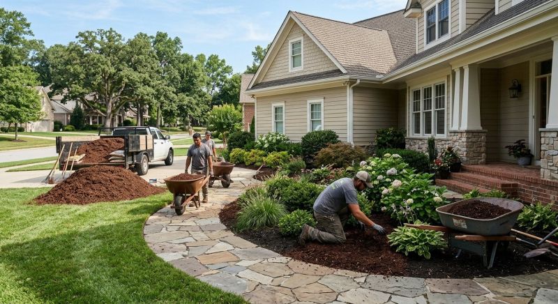 Shredded Mulch Installation in Honolulu, HI